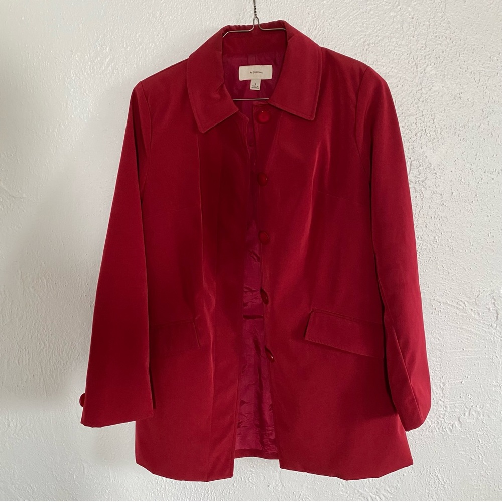 SOLD⭐️Dark Red Lined Merona Jacket, size S⭐️